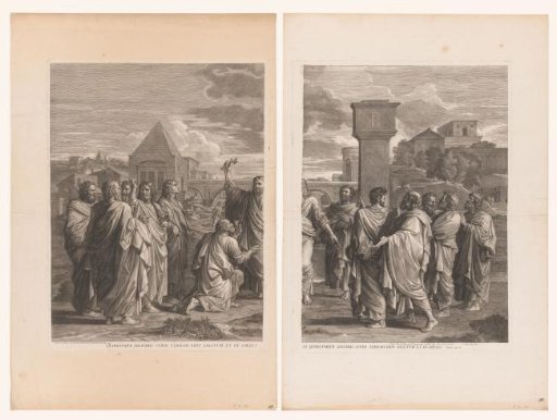 Christ handing the keys to Peter