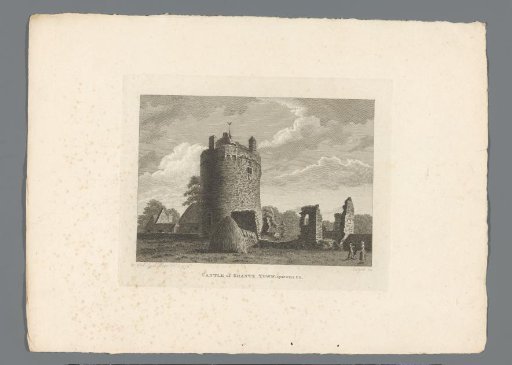 View of the ruins of the castle of Grants Town