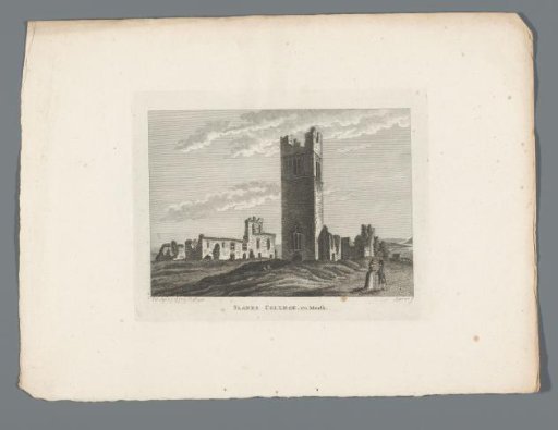 View of the ruins of Slanes College