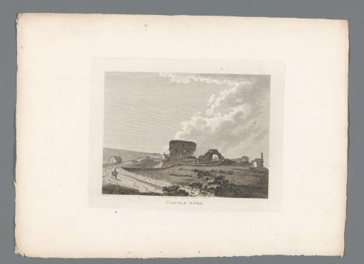 View of the ruins of Castle More