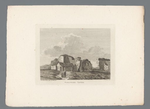 View of the ruins of Ballyhara Castle