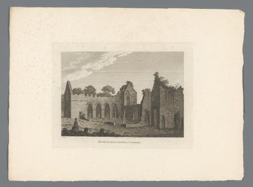 View of the ruins of Knockmoy Abbey