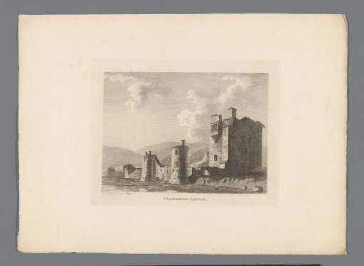 View of the ruins of Grandison Castle