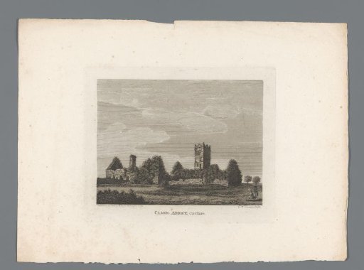 View of the ruins of Clare Abbey
