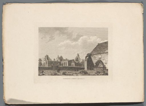 View of the ruins of Carnew Castle
