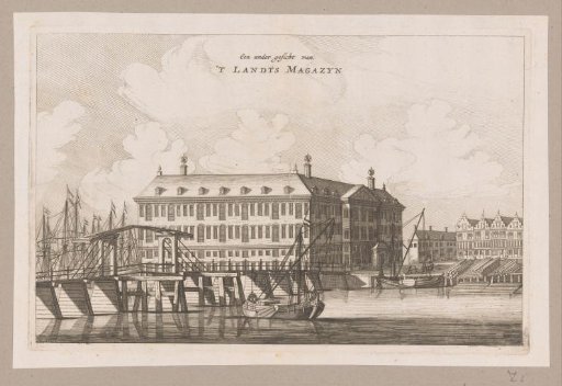 View of the State Naval Magazine (Admiralty Magazine) in Amsterdam
