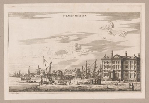 View of the State Naval Magazine (Admiralty Magazine) in Amsterdam