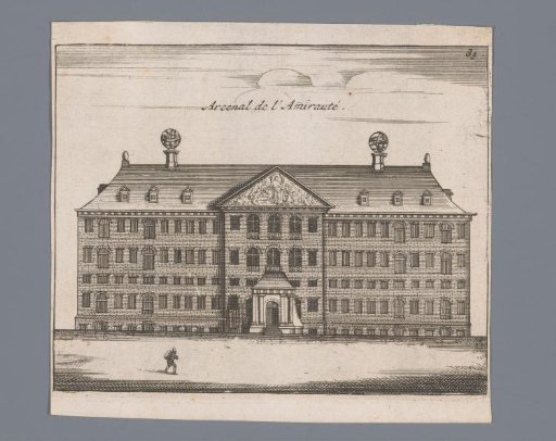 View of the State Naval Magazine in Amsterdam