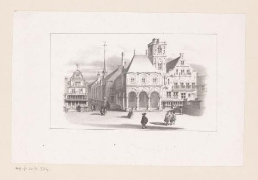 View of the Old Town Hall in Amsterdam