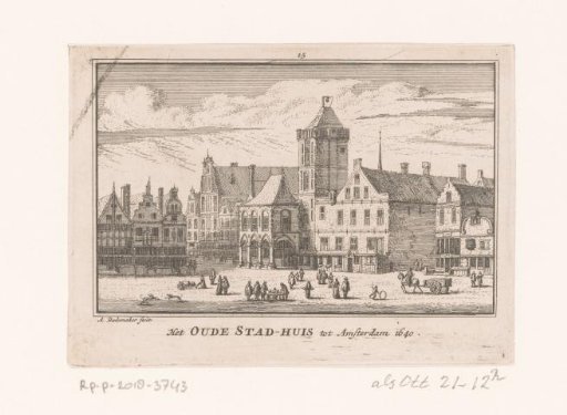 View of the Old Town Hall of Amsterdam, 1640