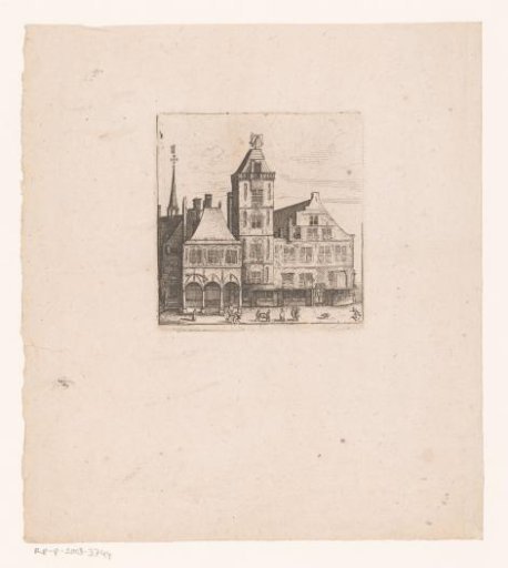 View of the Old Town Hall in Amsterdam