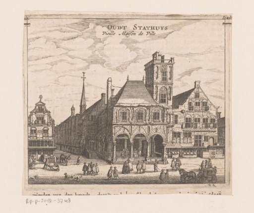 View of the Old Town Hall in Amsterdam