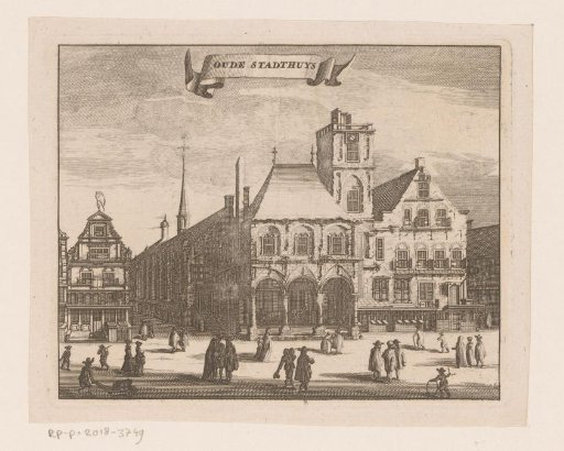 View of the Old Town Hall in Amsterdam