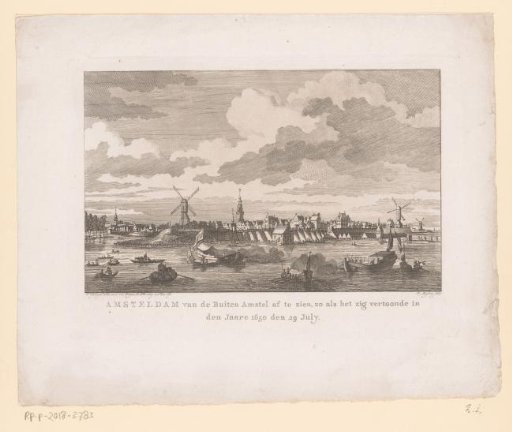 View of Amsterdam from the Buiten-Amstel, 1650