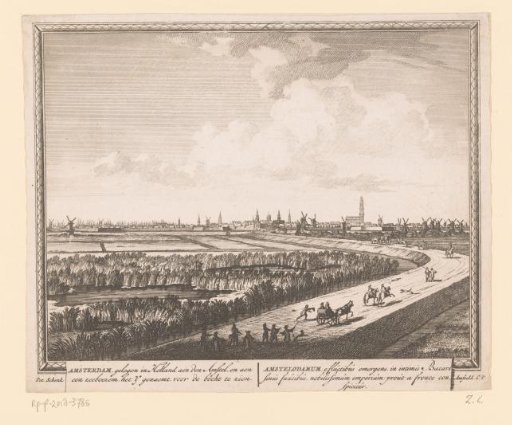 View of Amsterdam from the Spaarndammerdijk