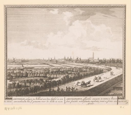 View of Amsterdam from the Spaarndammerdijk