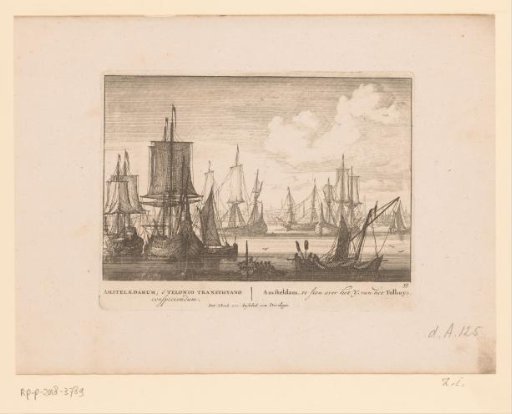 View of the IJ with Amsterdam in the background