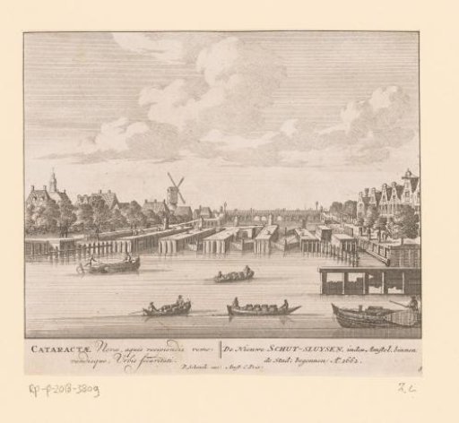 View of the Binnen-Amstel and the Amstel Locks