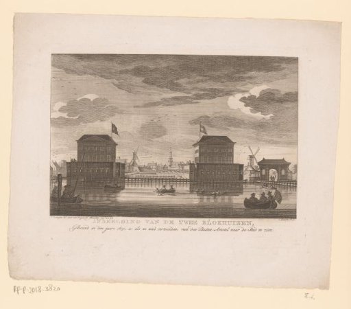 View of the two Blokhuizen in the Amstel