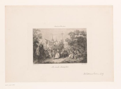 Dancers around a maypole