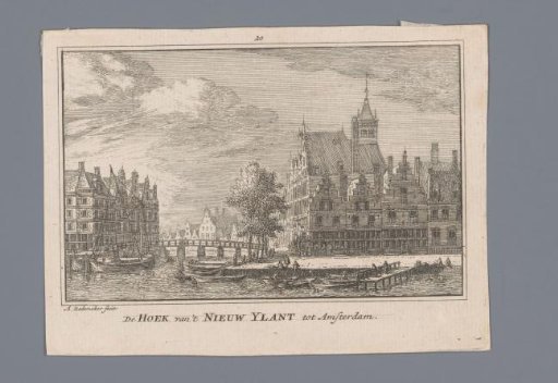 View of the Waalseiland in Amsterdam