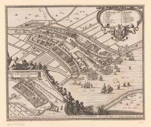 Map of Amsterdam, 1400