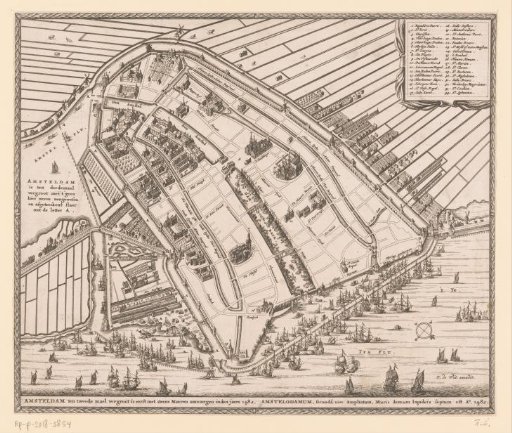 Map of Amsterdam, 1482