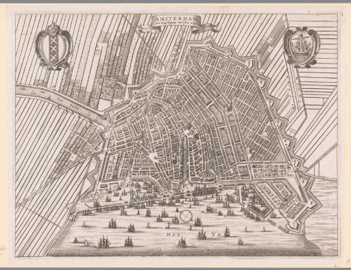 Map of Amsterdam, 1613