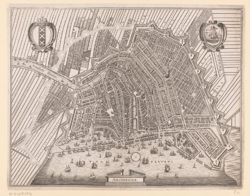 Map of Amsterdam after the third expansion (1613-1625)