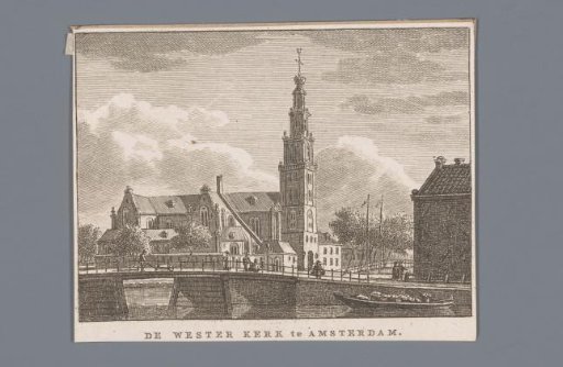 View of the Westerkerk in Amsterdam