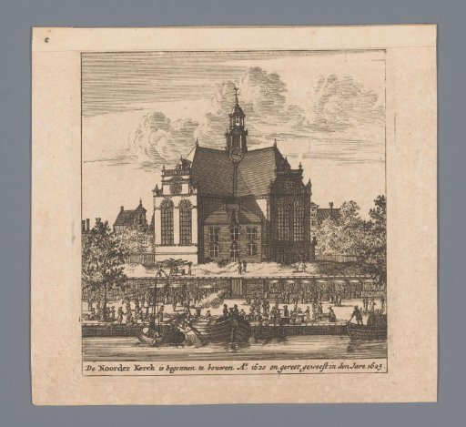 View of the Noorderkerk in Amsterdam
