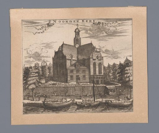 View of the Noorderkerk in Amsterdam
