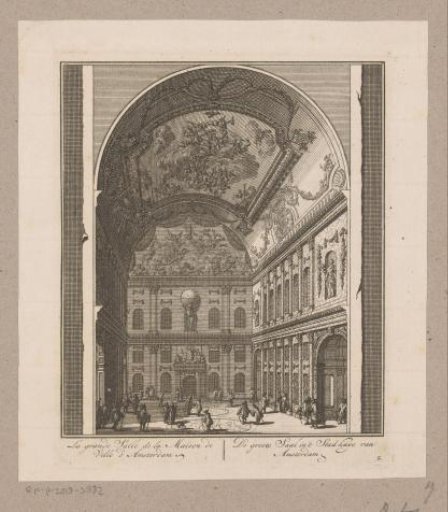 View of the Burgerzaal in the Paleis op de Dam