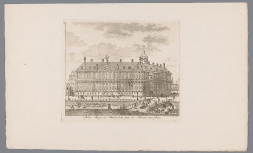 View of the Royal Palace in Amsterdam