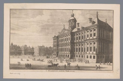 View of the Royal Palace in Amsterdam