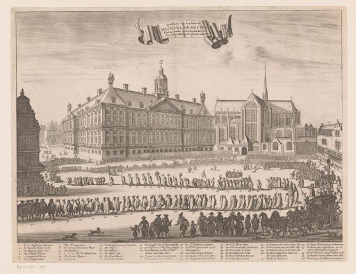 Funeral procession of Michiel Adriaenszoon de Ruyter, 1677