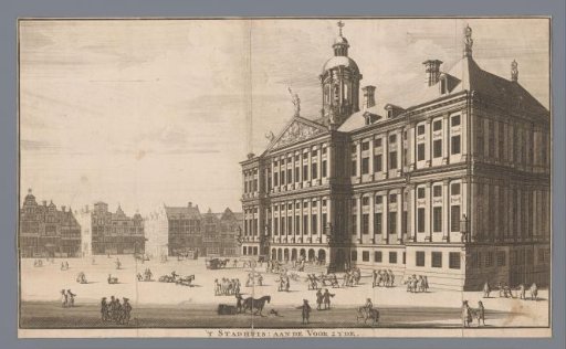 View of the Royal Palace in Amsterdam