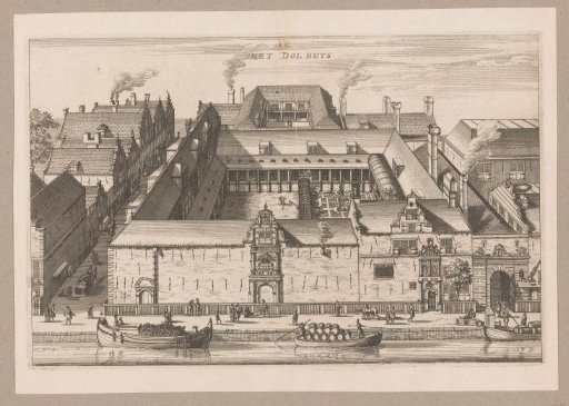 Bird's-eye view of the Dolhuis in Amsterdam