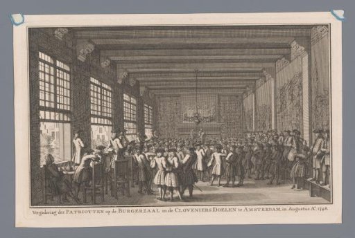Meeting of the Doelisten in the Kloveniersdoelen, 1748