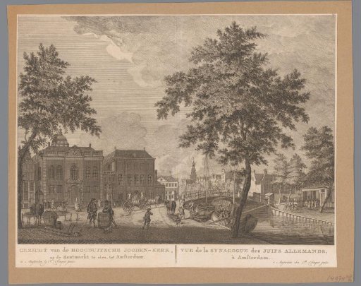 View of the New and Great Synagogue in Amsterdam