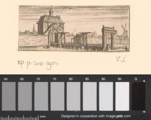 View of the Weesp Gate in Amsterdam