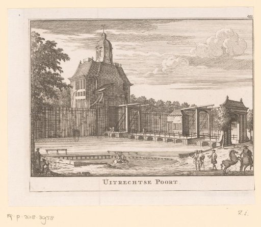 View of the Utrechtsepoort in Amsterdam