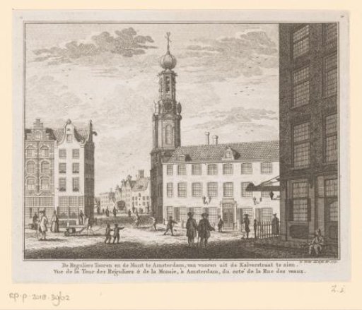View of the Munttoren in Amsterdam