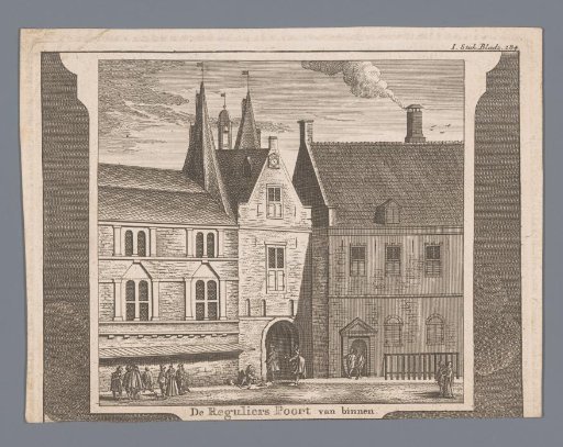 View of the Third Regulierspoort in Amsterdam