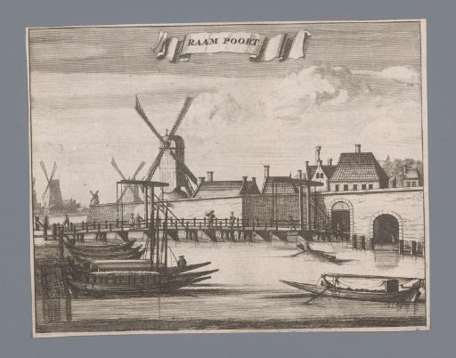 View of the Raampoort in Amsterdam