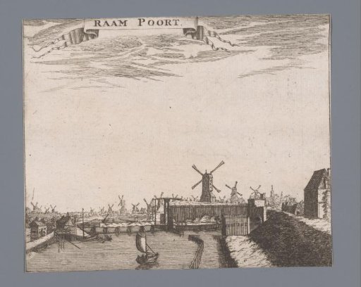 View of the Raampoort in Amsterdam