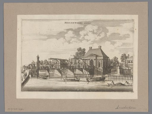 View of the Heiligewegspoort seen from outside the city