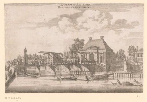 View of the Heiligewegspoort seen from outside the city