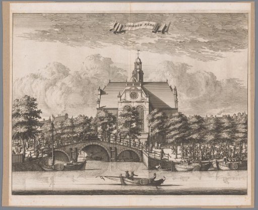 View of the Noorderkerk in Amsterdam