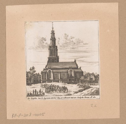 View of the Zuiderkerk in Amsterdam